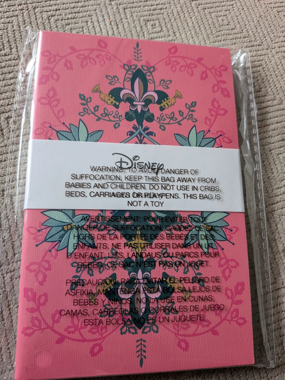 Vera Bradley x Disney Tiana Pink and Teal Floral Pattern Notebooks - Picture 2 of 4